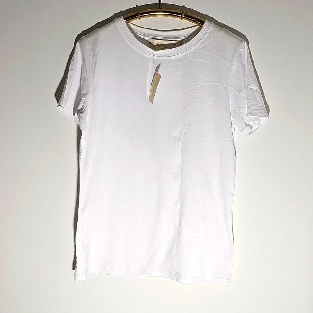 Gretchen Scott Zen Lane NWT White WomensClassic Tee.‎